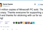 Minecraft on myynyt PC:llä jo 20 miljoonaa kappaletta