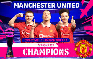 Manchester United kruunattiin vuoden 2023 eFootball Championship Pron voittajaksi