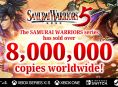 Samurai Warriors -pelejä myyty yli kahdeksan miljoonaa kappaletta